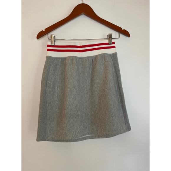 Champion Reverse Weave Fleece Mini Skirt Size S Gray Athleisure Tenniscore - Picture 2 of 7